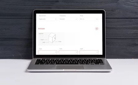 Cooling Selection Tool Mockup