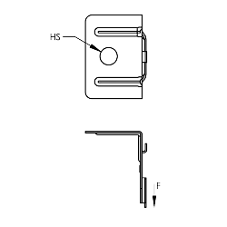 IL44692.png Improved nVent CADDY Cat HP J-Hook Mod Clip with Angle Bracket