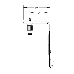 Improved nVent CADDY Cat HP J-Hook Mod Clip with Shot-Fire Bracket