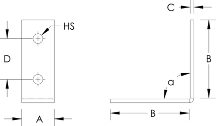 IL44808.png C-Channel 2-2 Slot Angle Bracket