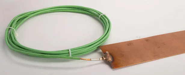 Copper Utility Ground Plate, One Pigtail