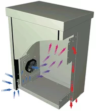Outdoor Unibody VENT Cabinet With Single Door