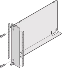 air baffle with front panel
