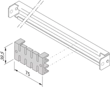 c rail cable retention rail