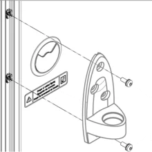 Monitor Arm Mounting Kit for Novastar Cabinet