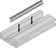 EuropacPRO emc sst gasket cover plate to horizontal rail