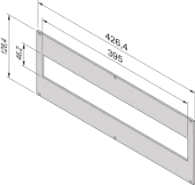 front panel for 19inch module support