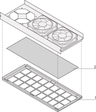 CompactPCI VMEbus air filter