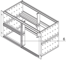 alternative front panel for combined mounting