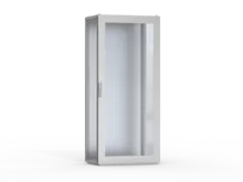 Stainless steel glazed doors