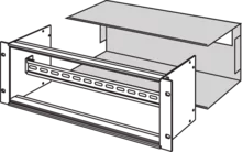 hood for 19inch module support