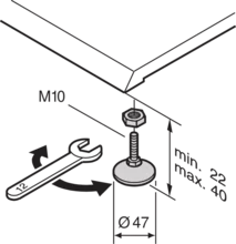 adjustable feet