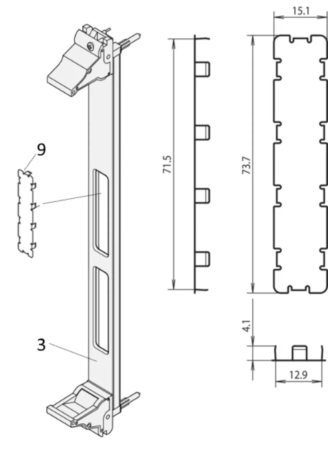 pmc cutout cover for emc protection