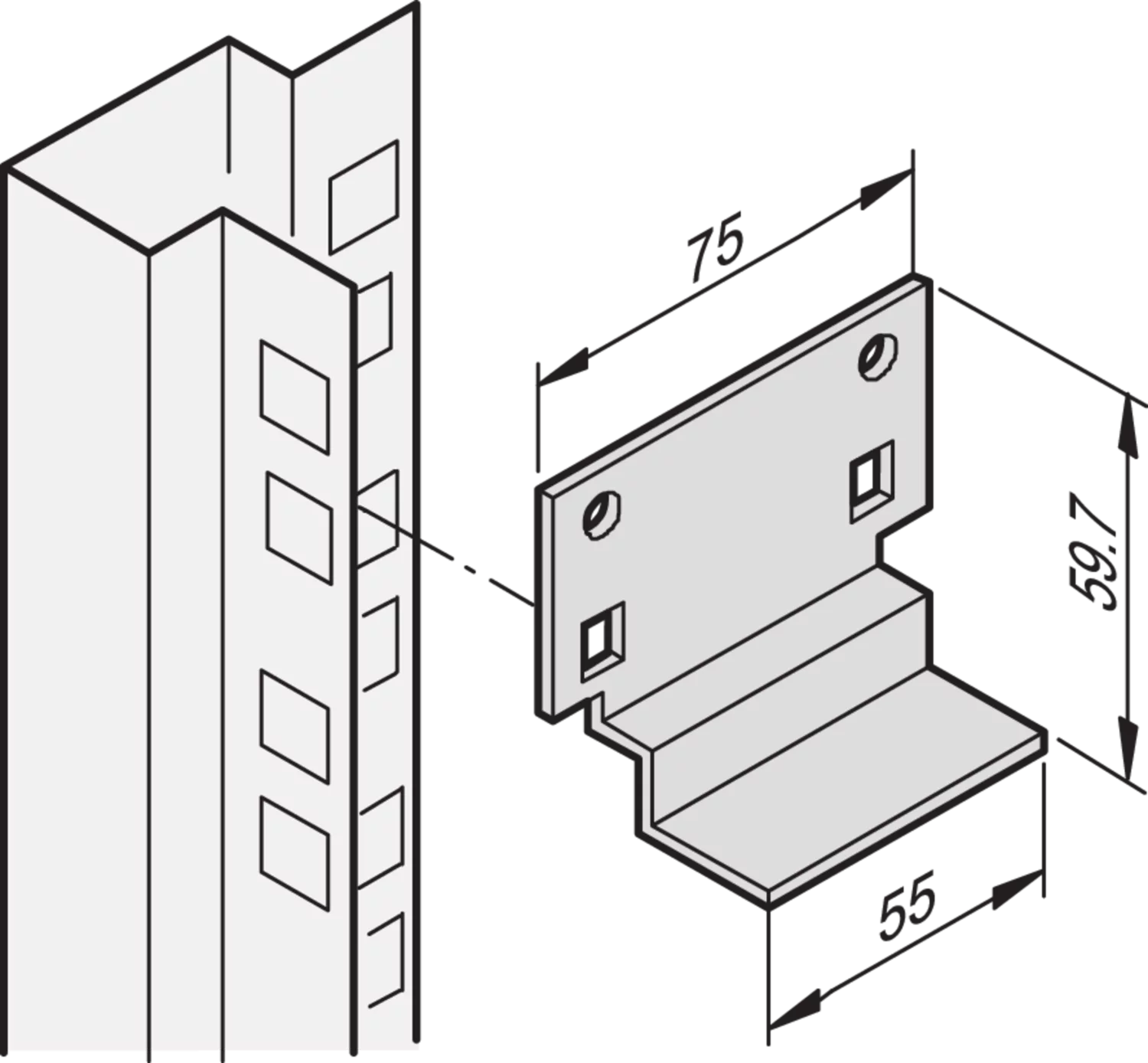 short slide rail