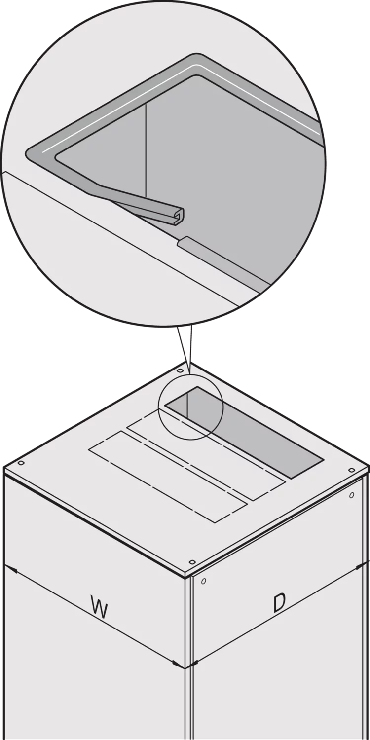 flush top cover