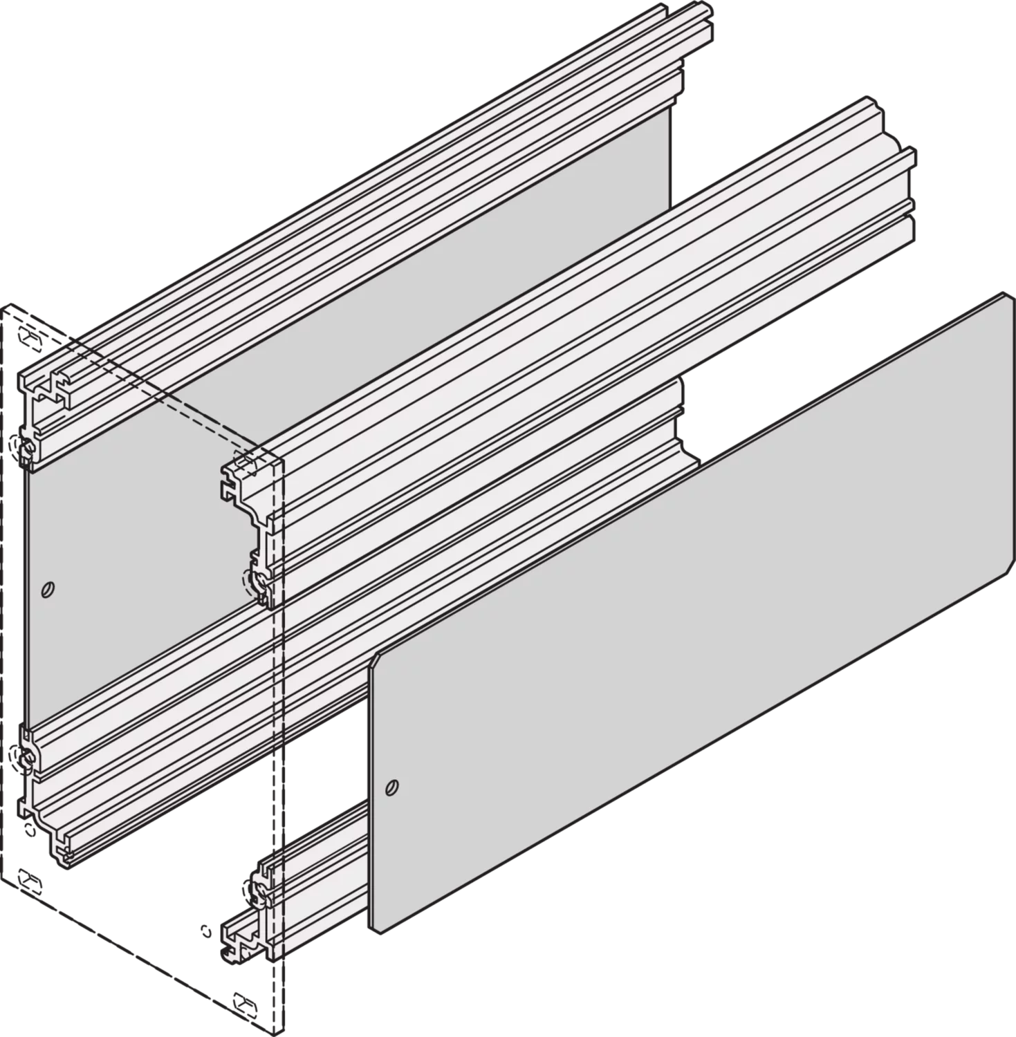 side plate for corner profile