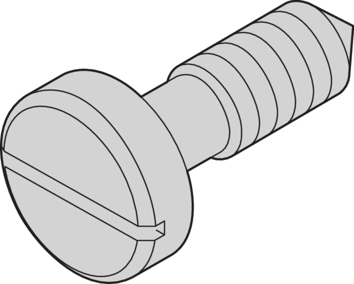 collar screw with slot