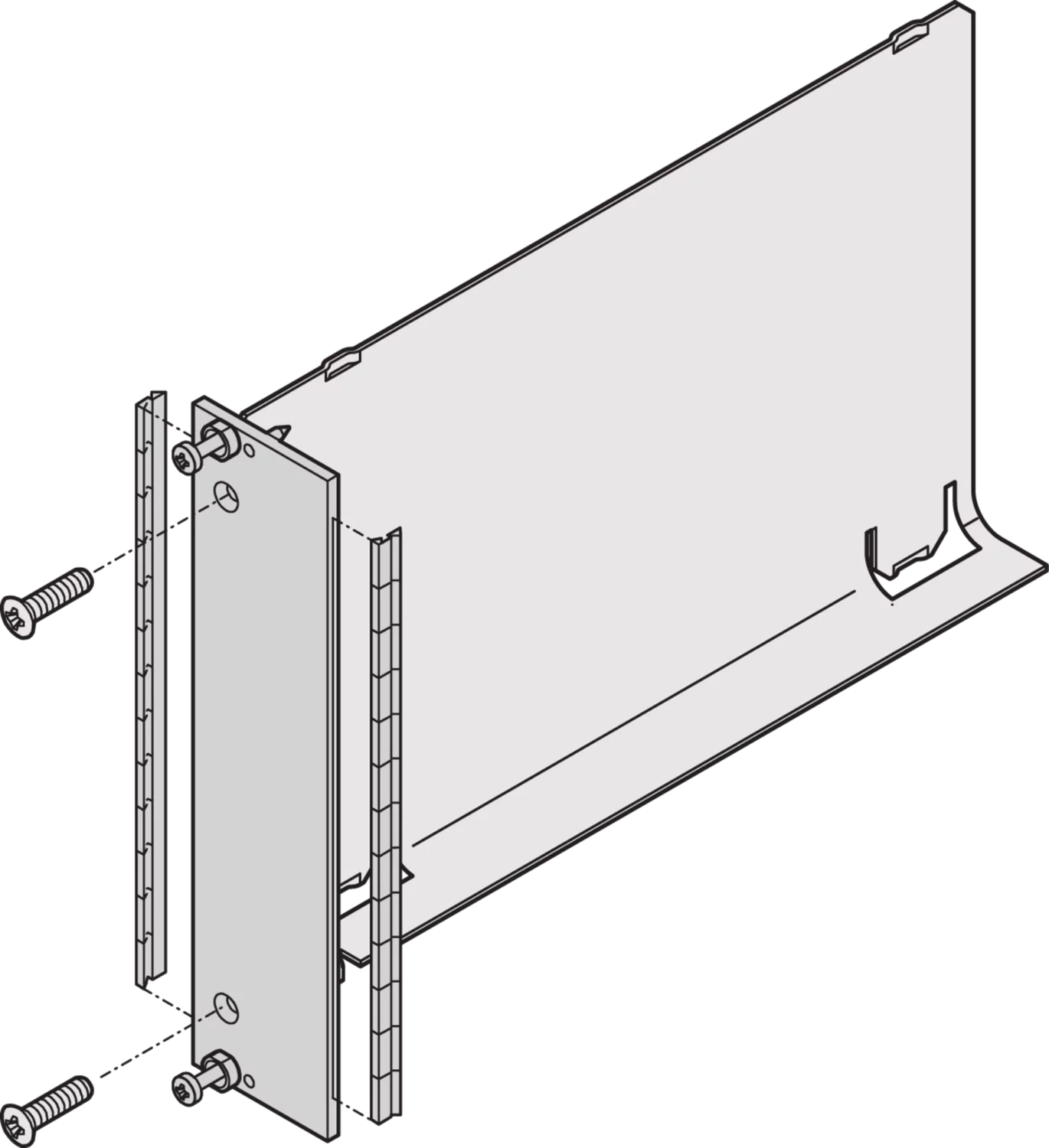 air baffle with front panel