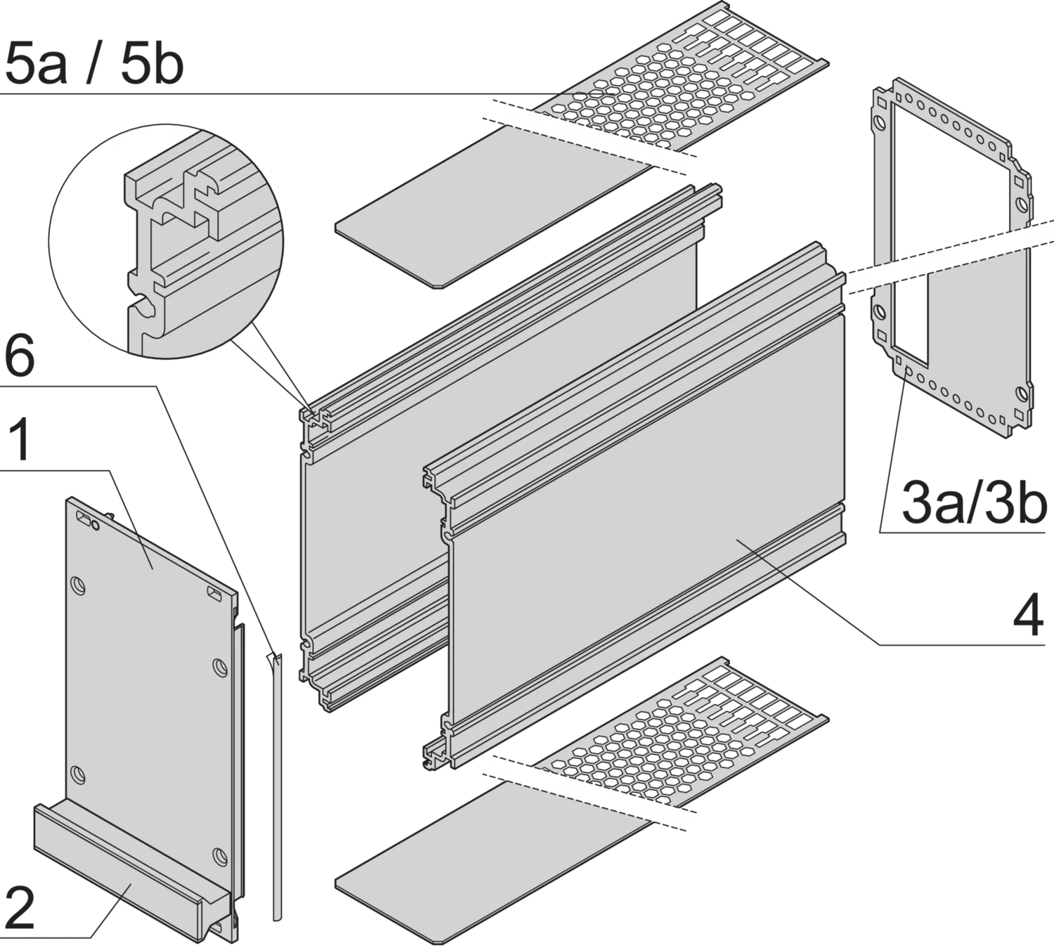 frame type plug in unit kit