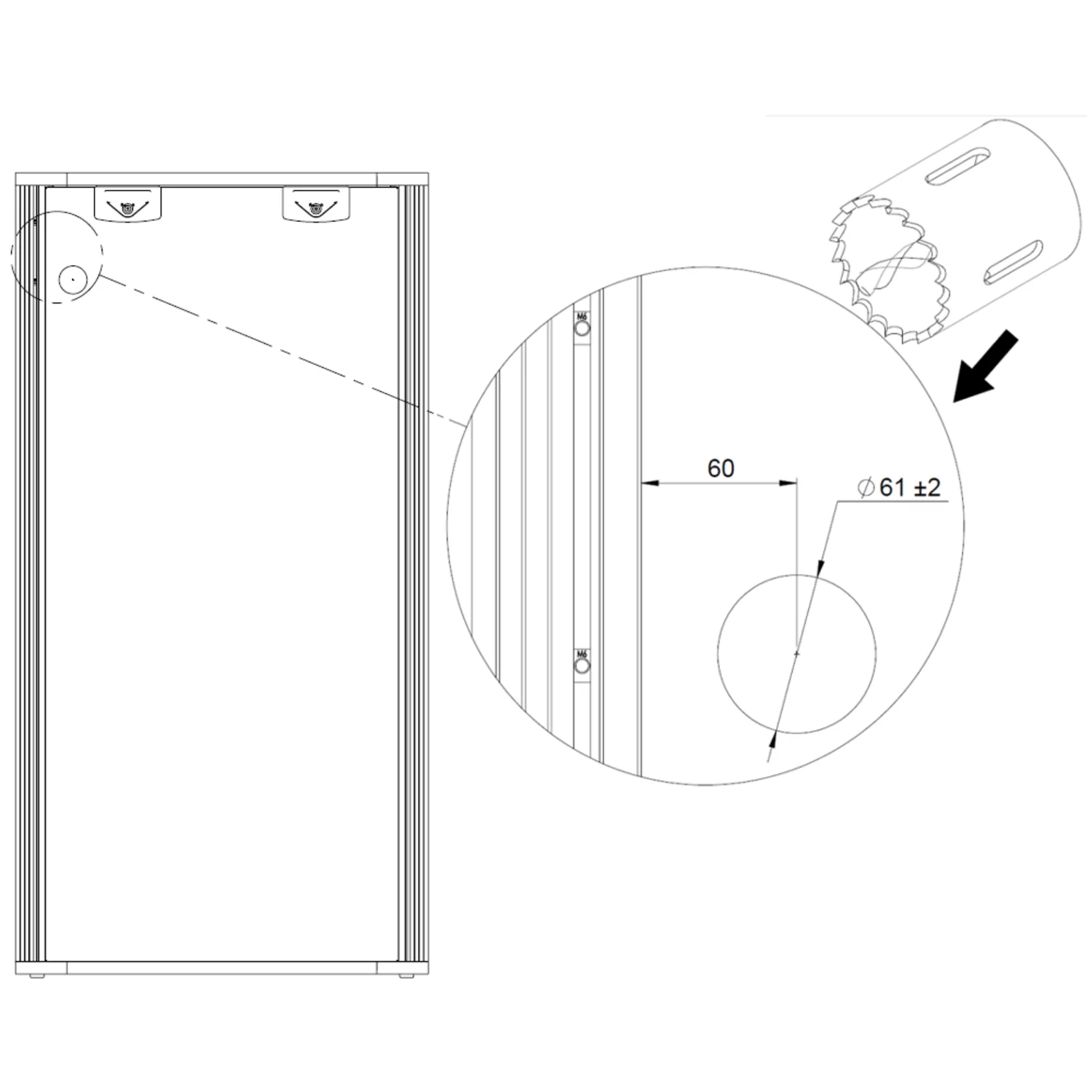 Monitor Arm Mounting Kit for Novastar Cabinet