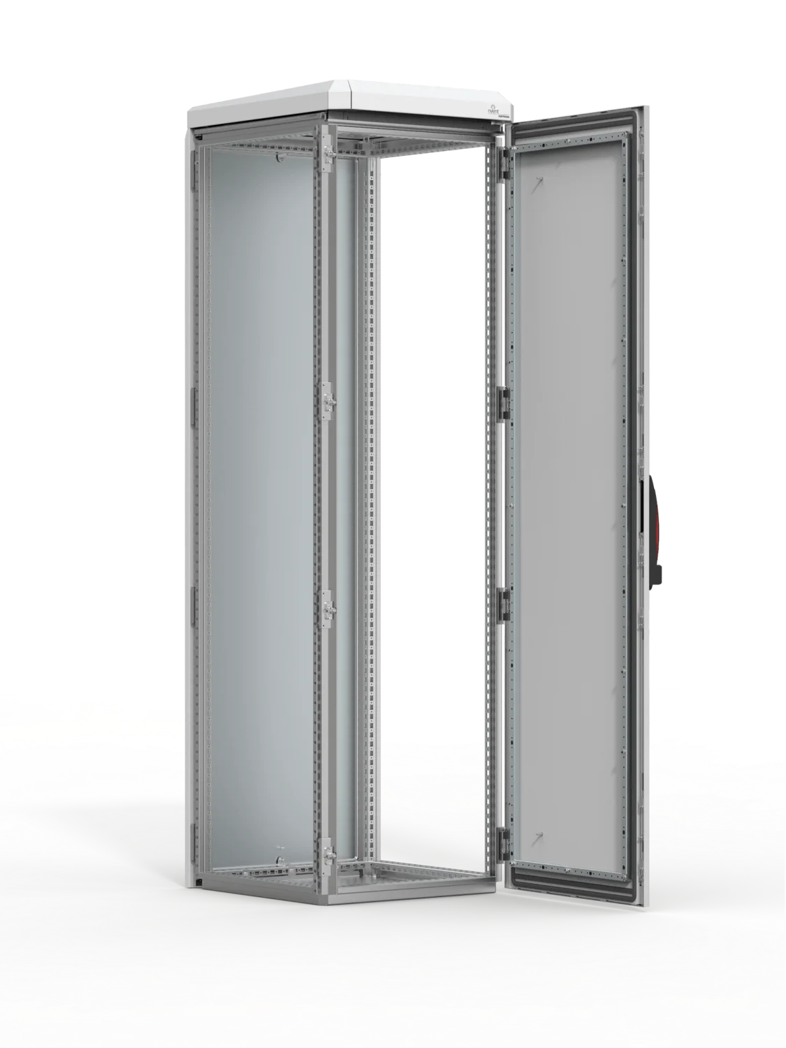 Combinable, single door, aluminium floor standing outdoor enclosure