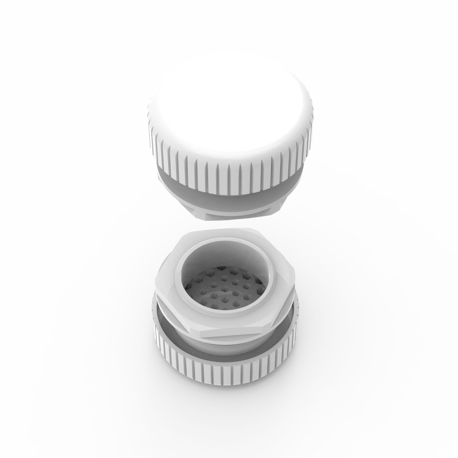 Plastic pressure compensation plug